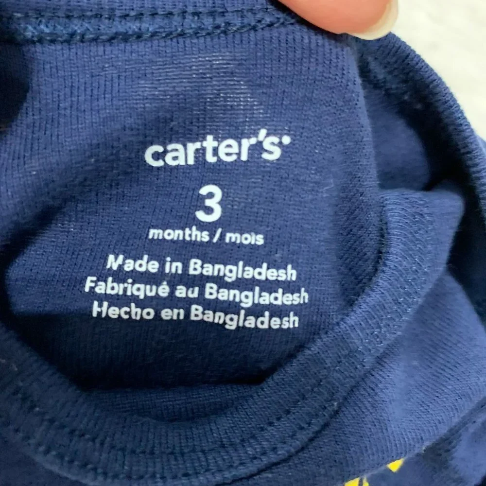 Carter's Thanksgiving Baby Boy Bodysuit- Size 3 mo